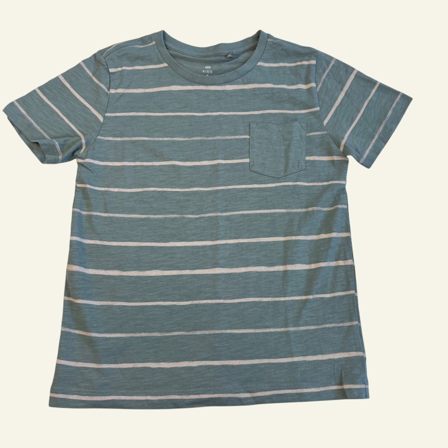 Target green stripe top size 8