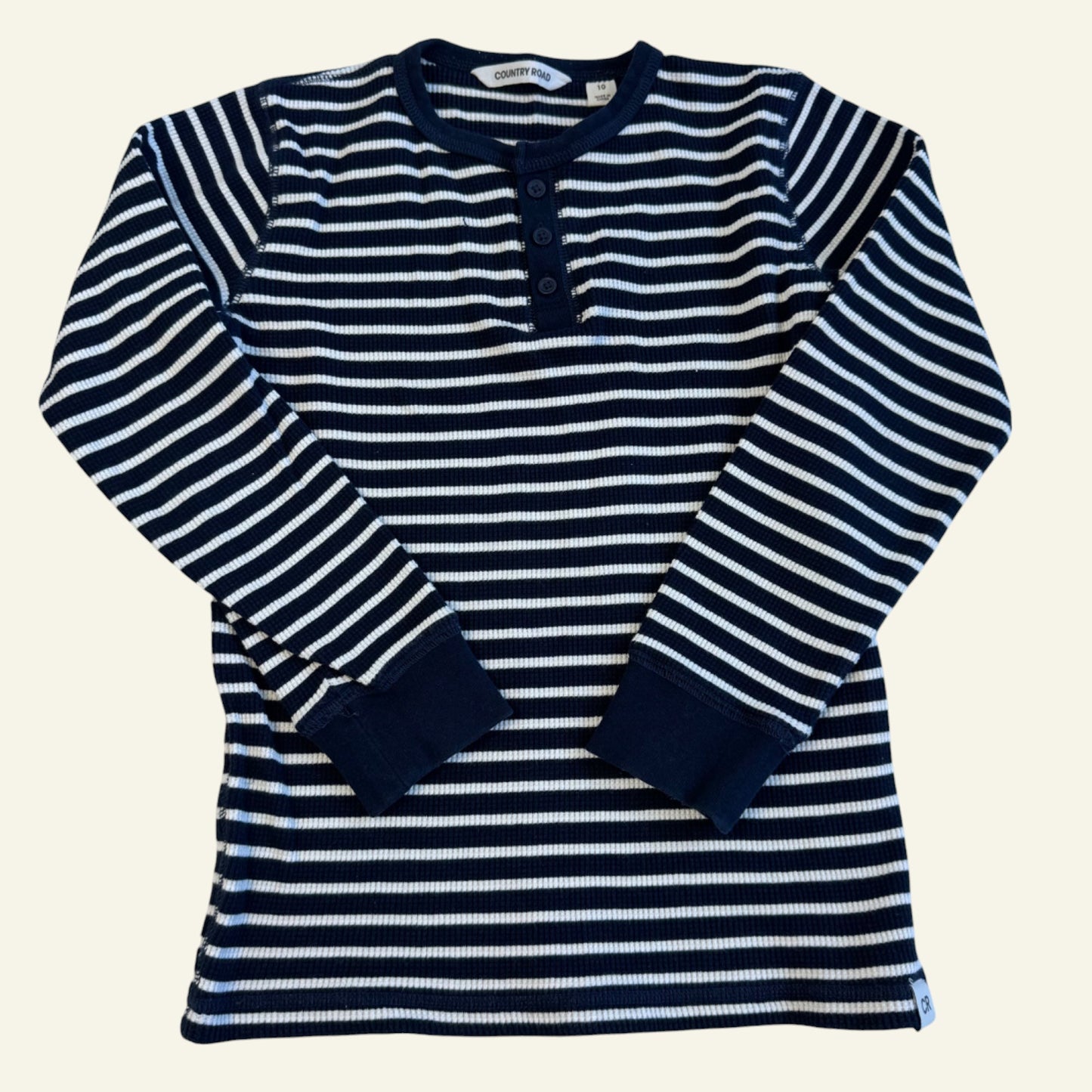 Country Road navy stripe long sleeve size 10