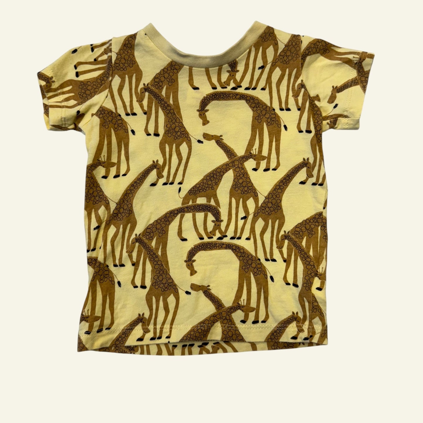 Seed yellow giraffe top size 3-6m