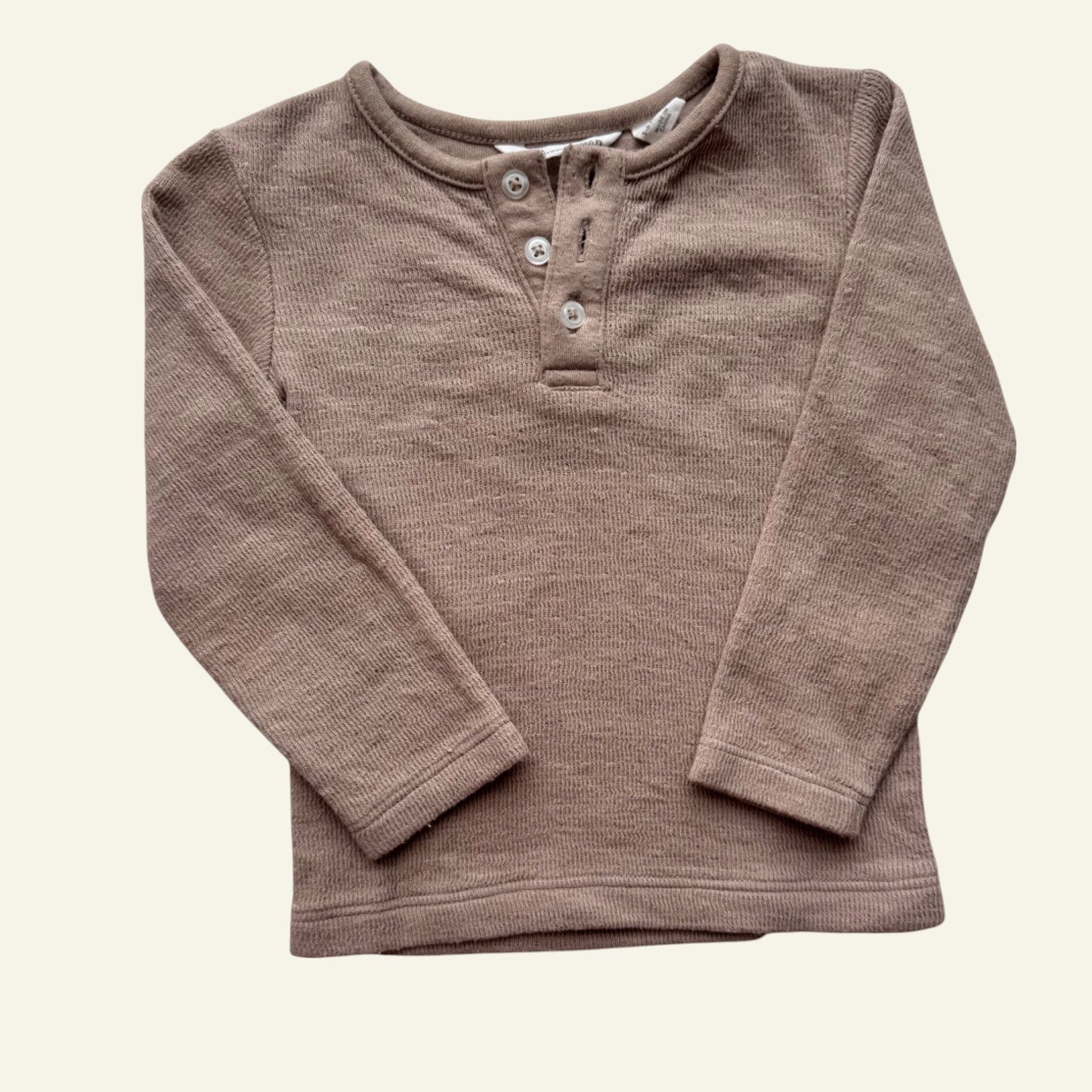 Country Road nude long sleeve top size 3-6 months