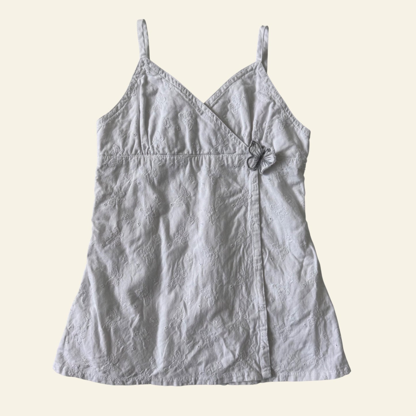Target white broderie butterfly dress size 2