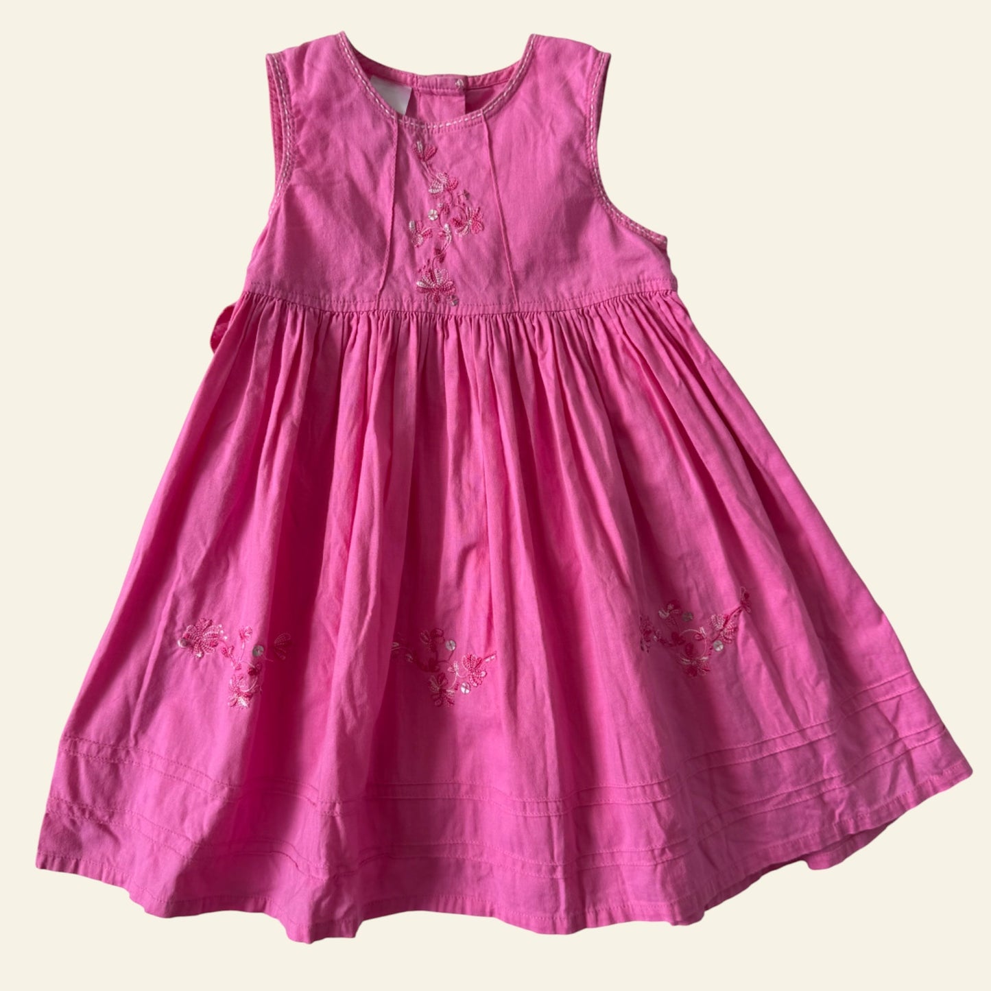 Target vintage pink embroidered dress size 1