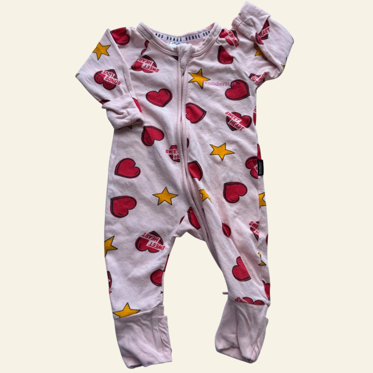 Bonds peach sweetheart wondersuit size 0000