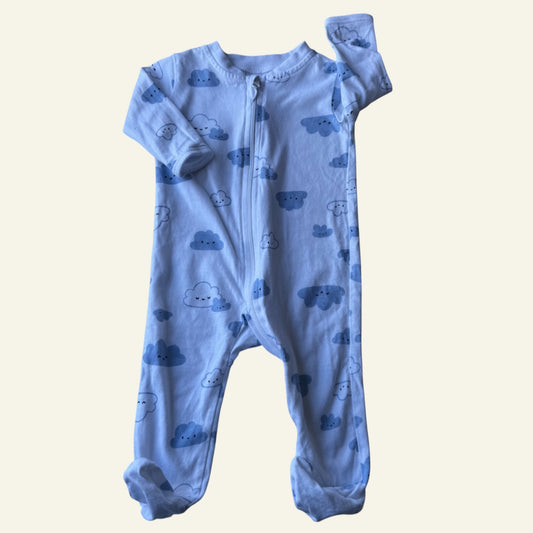 Anko blue and white cloud onesie size 000
