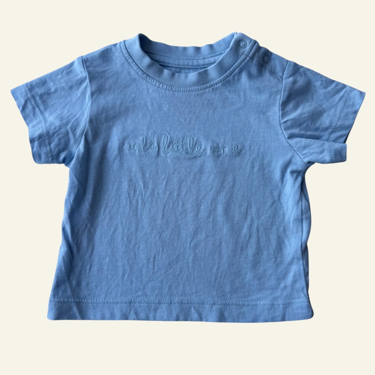 Australian Cotton blue wild one tshirt size 0000