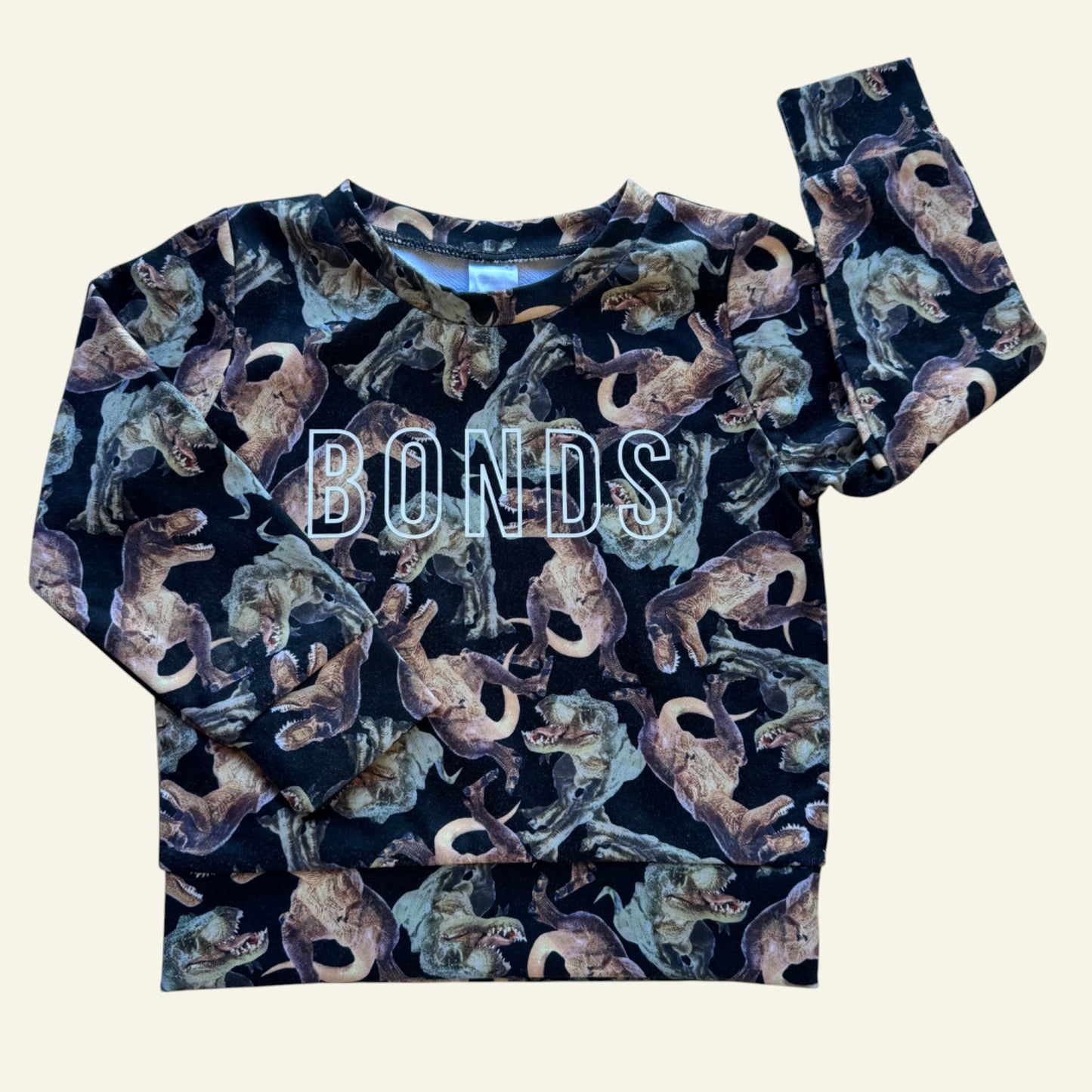 Bonds black dino jumper size 4