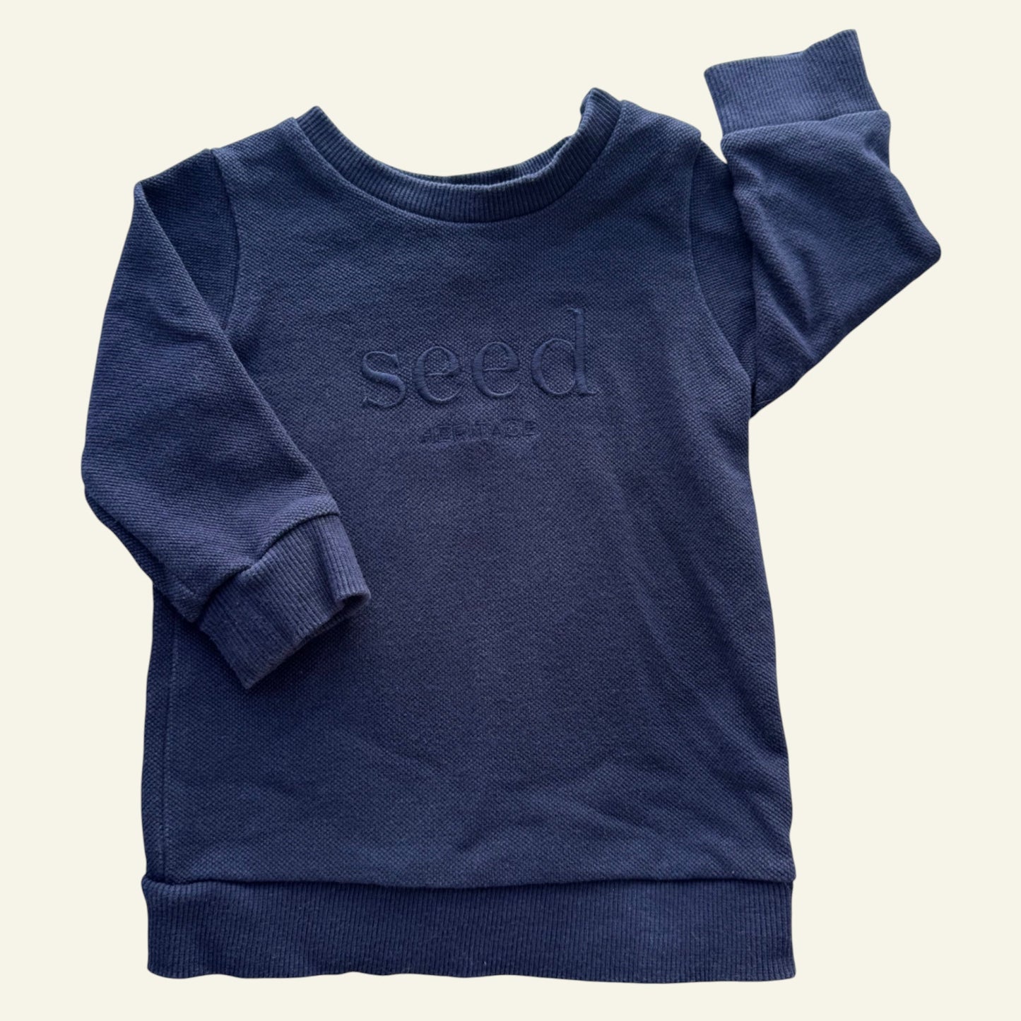 Seed navy heritage sweat size 00