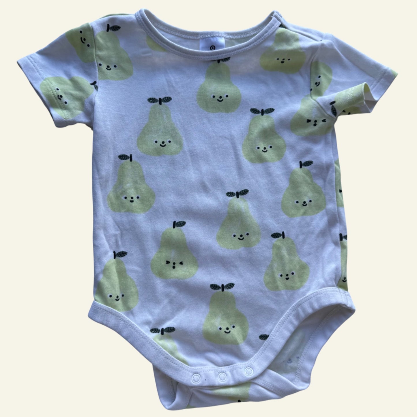 Target smiling pear white bodysuit size 0