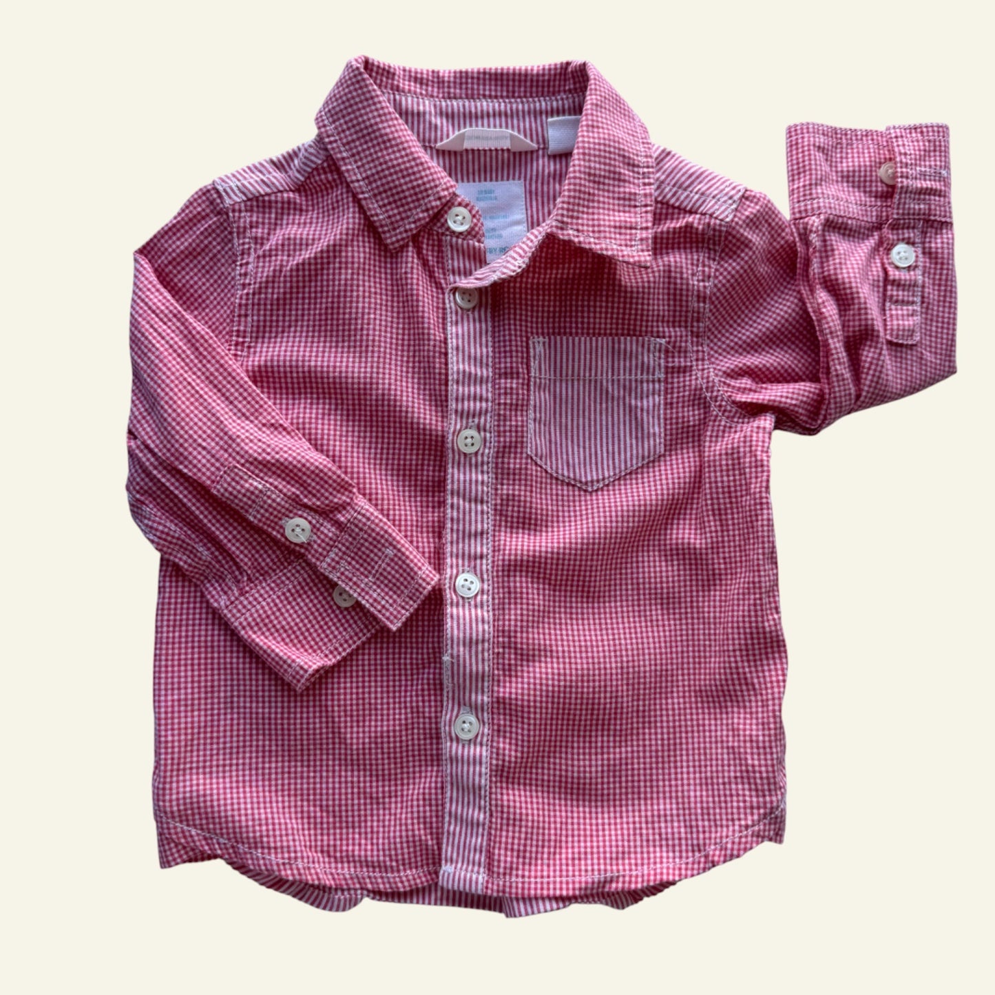 Country Road red gingham shirt size 00