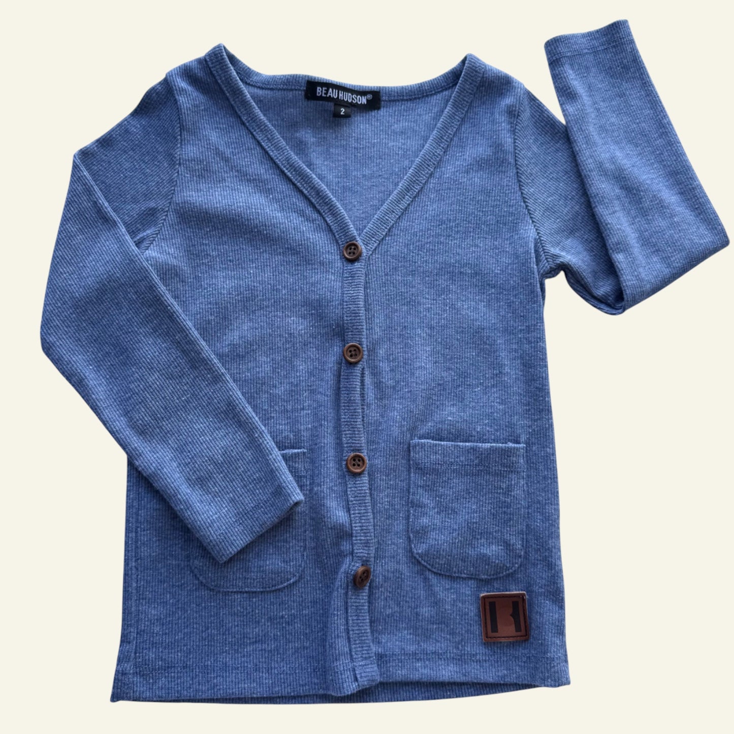 Beau Hudson blue cardigan size 2