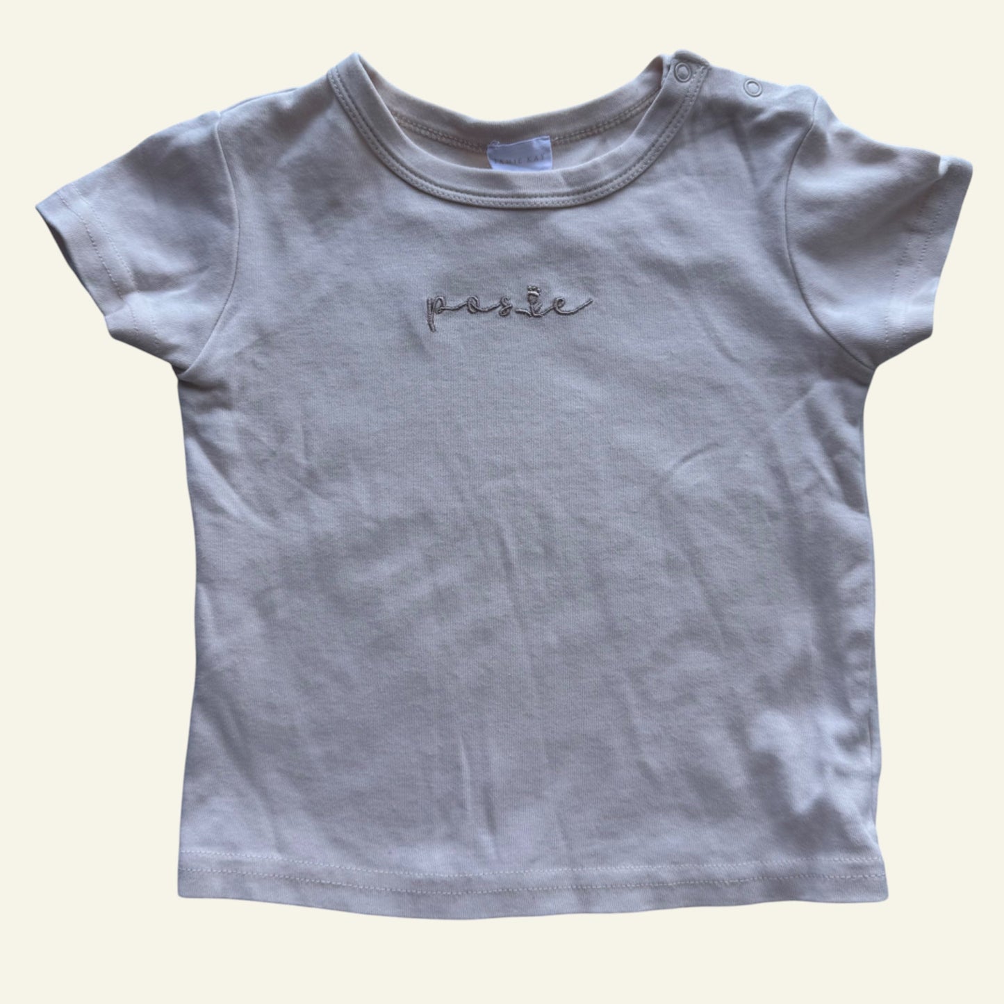 Jamie Kay beige Posie tshirt size 1