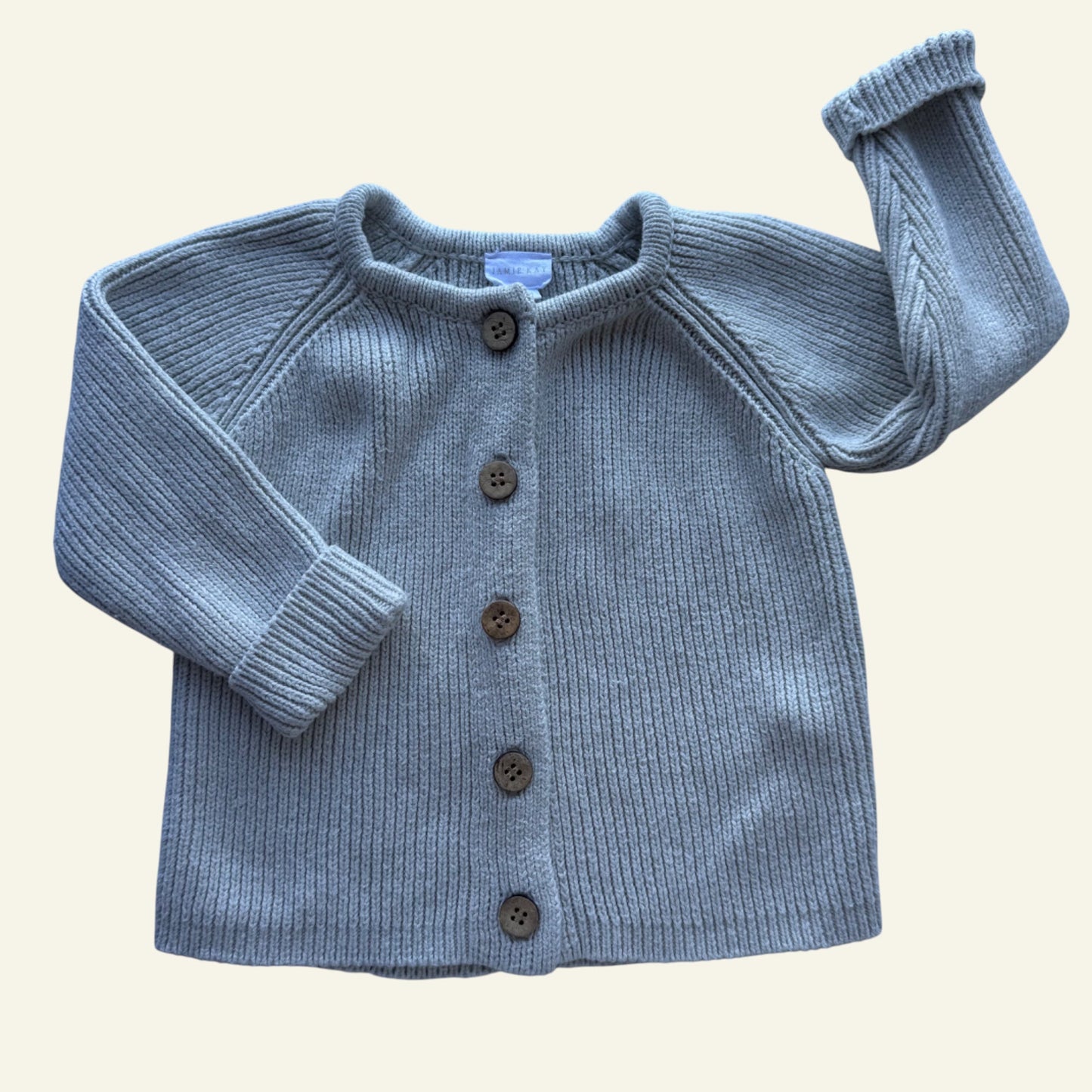 Jamie Kay grey ribbed cardigan size 0
