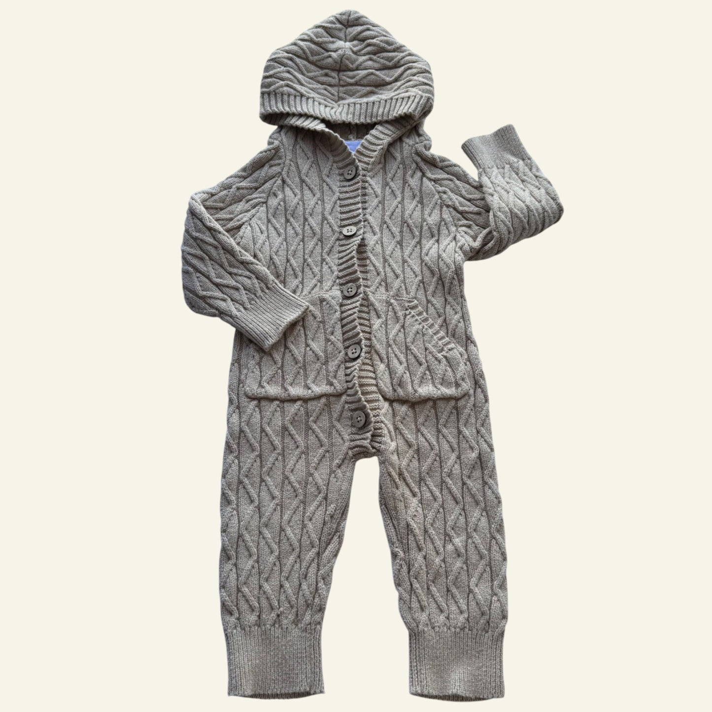 Jamie Kay brown knit onesie size 0