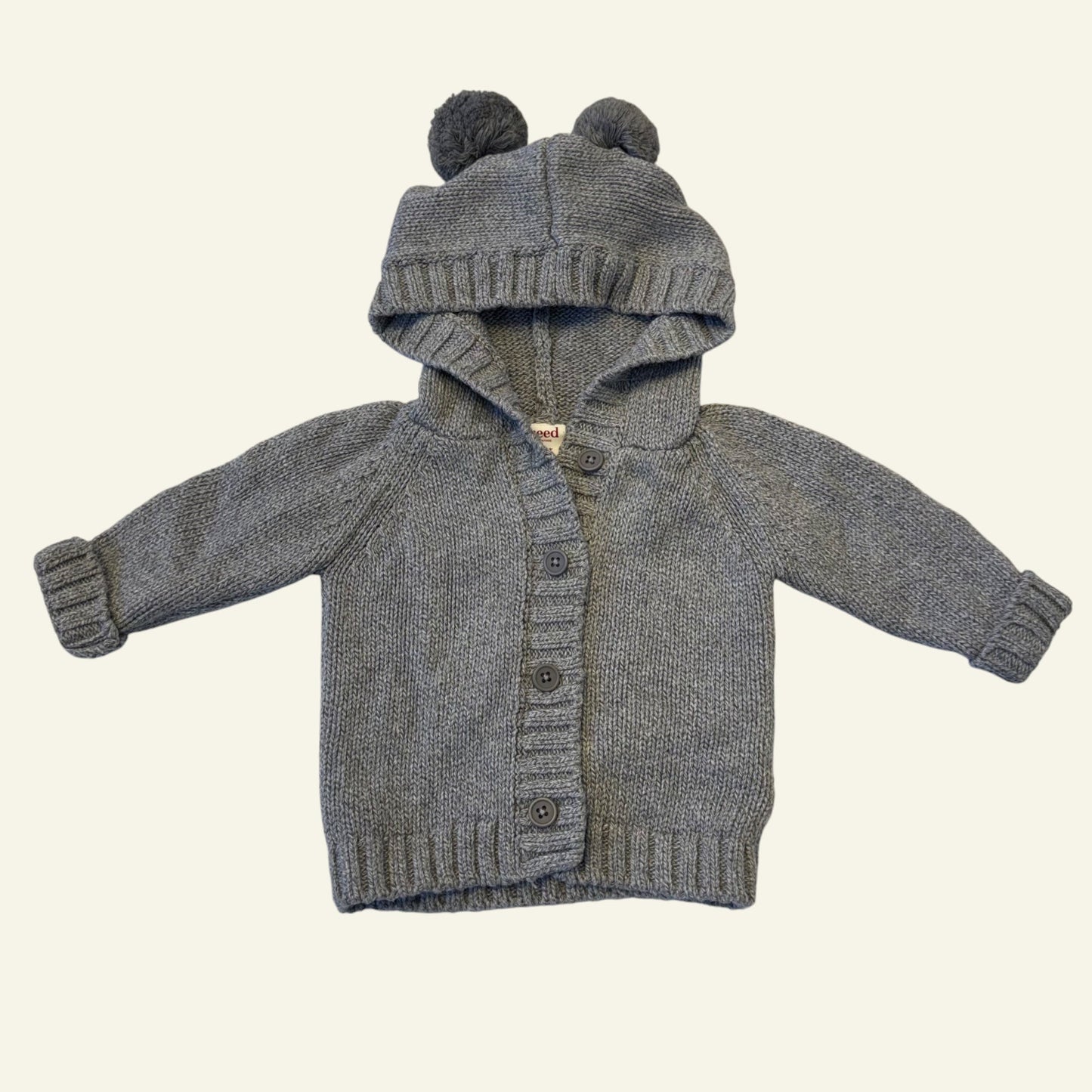 Seed grey cardigan size 3-6 months