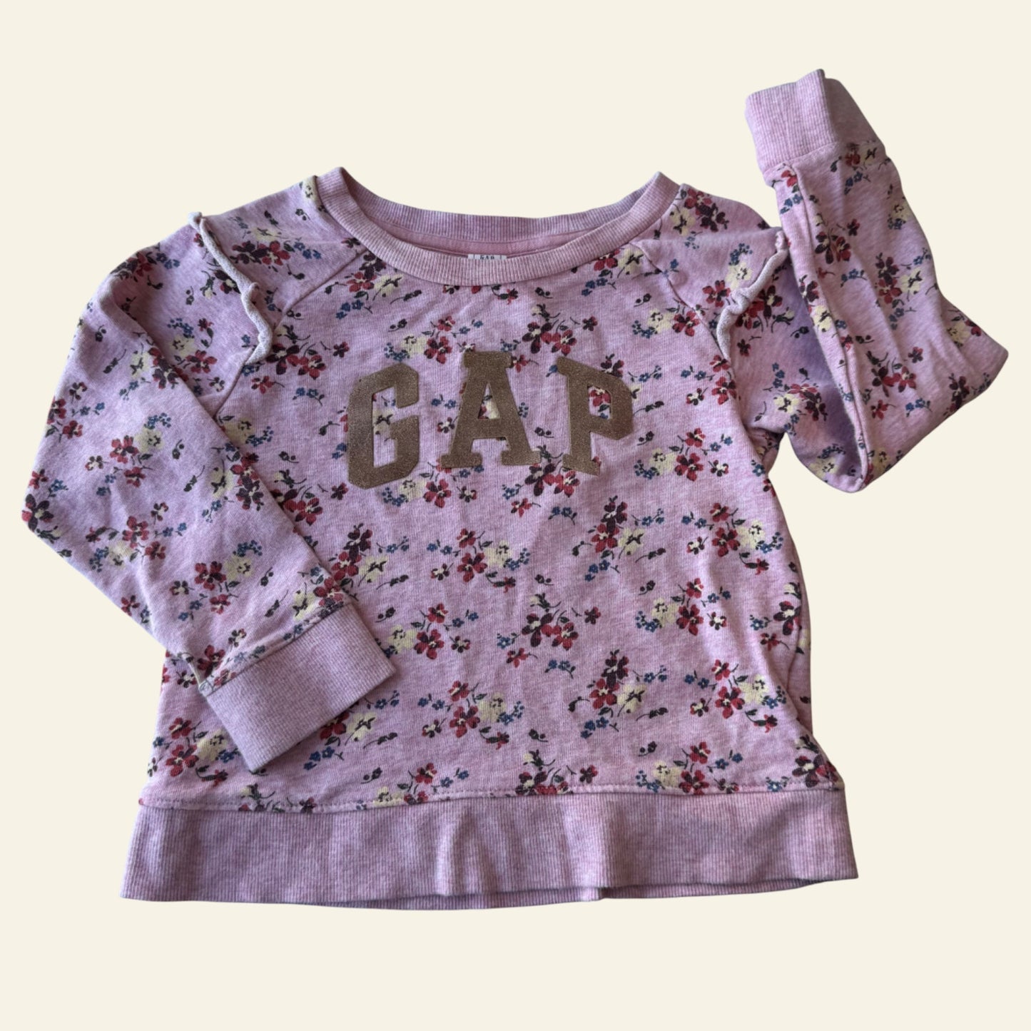 Gap pink floral jumper size 5 (Perfectly Imperfect)