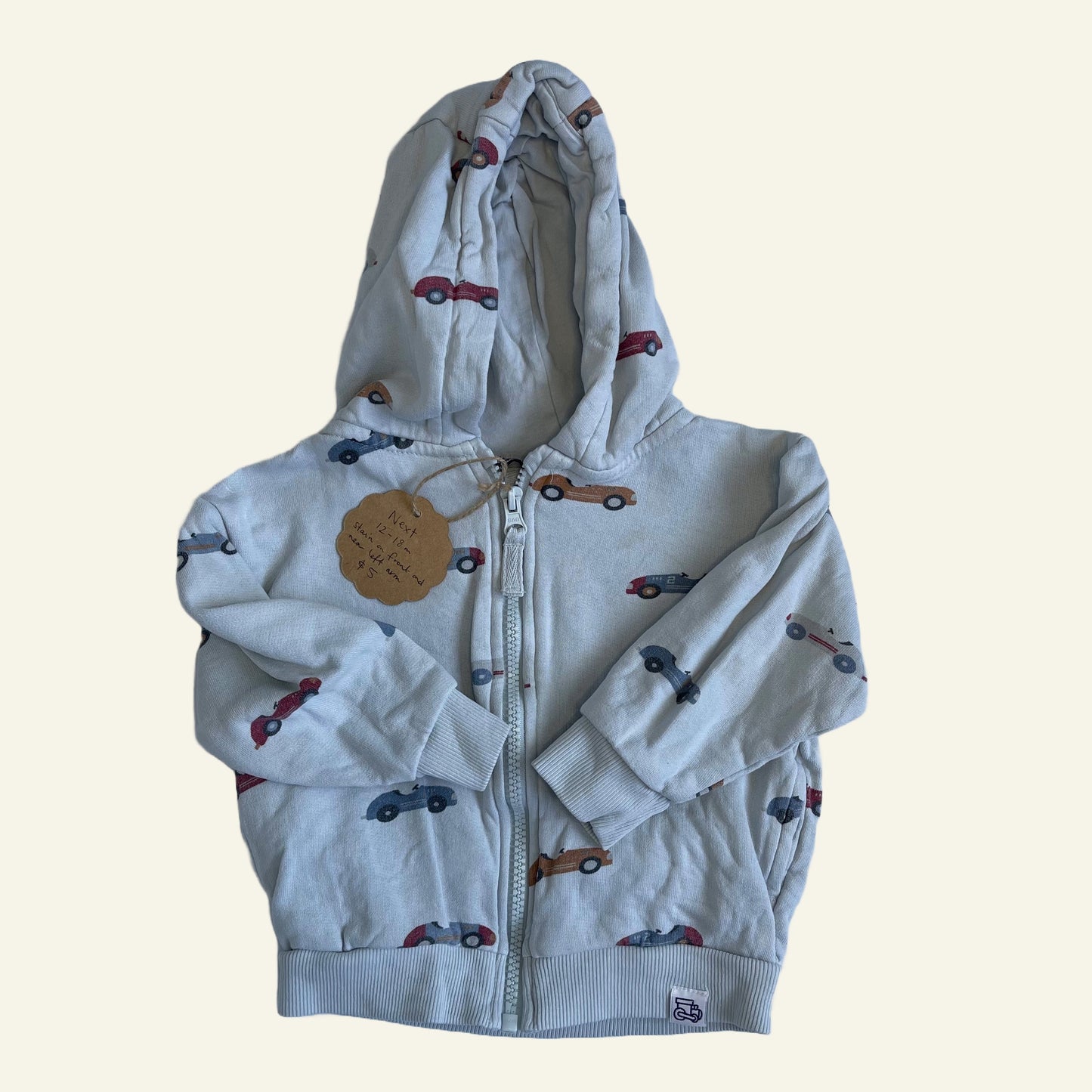 Next blue cars jacket size 12-18 months - perfectly imperfect