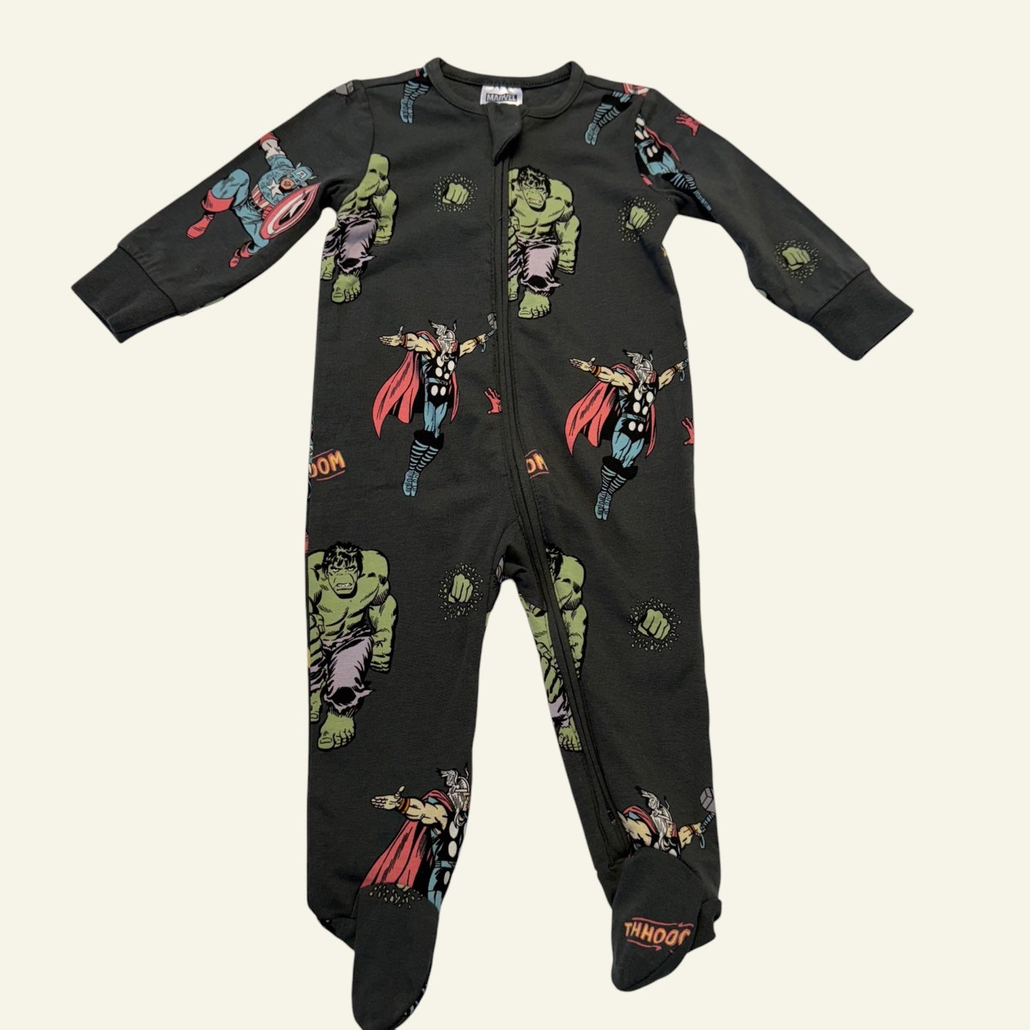 Disney Marvel grey onesie size 00