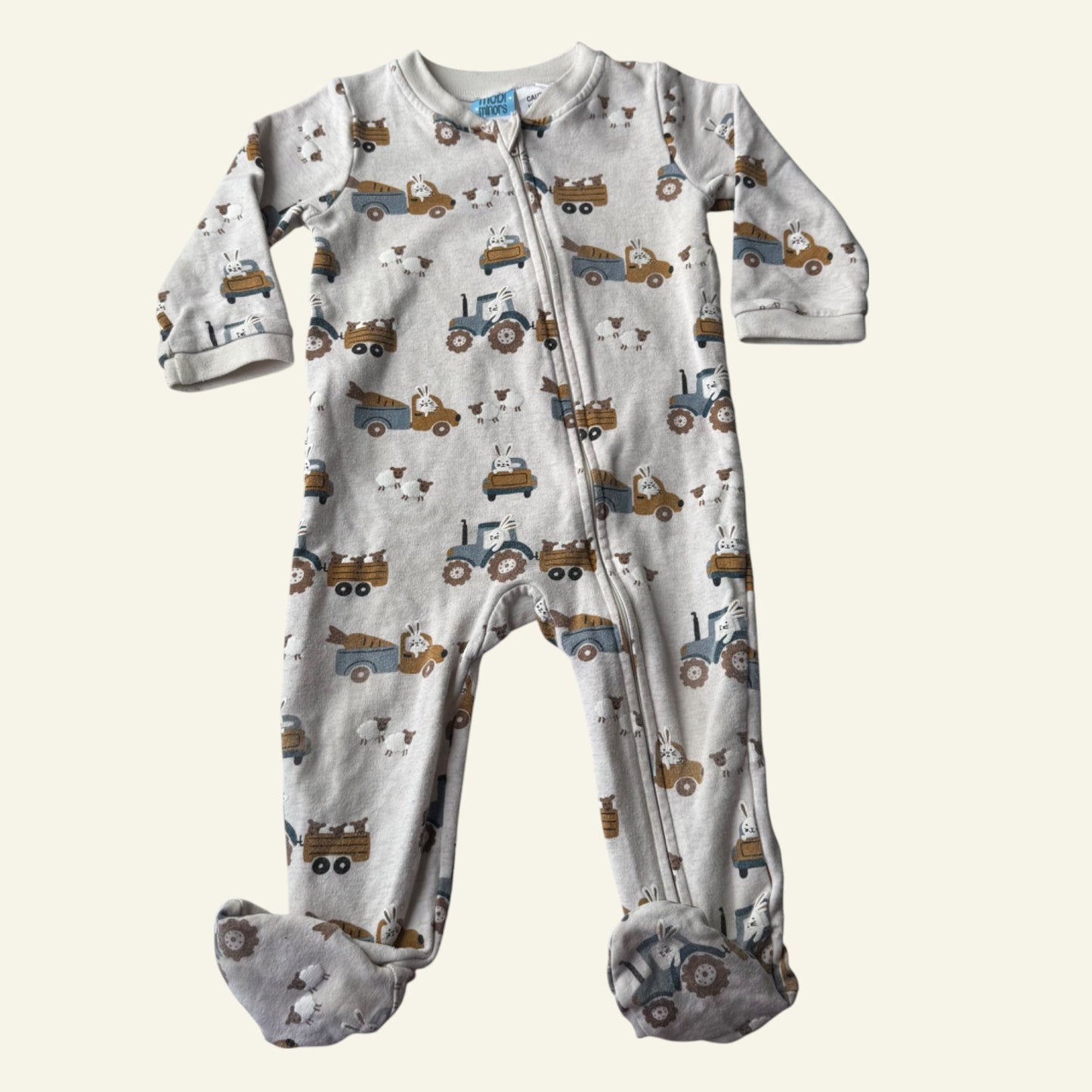 Mobi Minors farm animal onesie size 1 (Perfectly Imperfect)