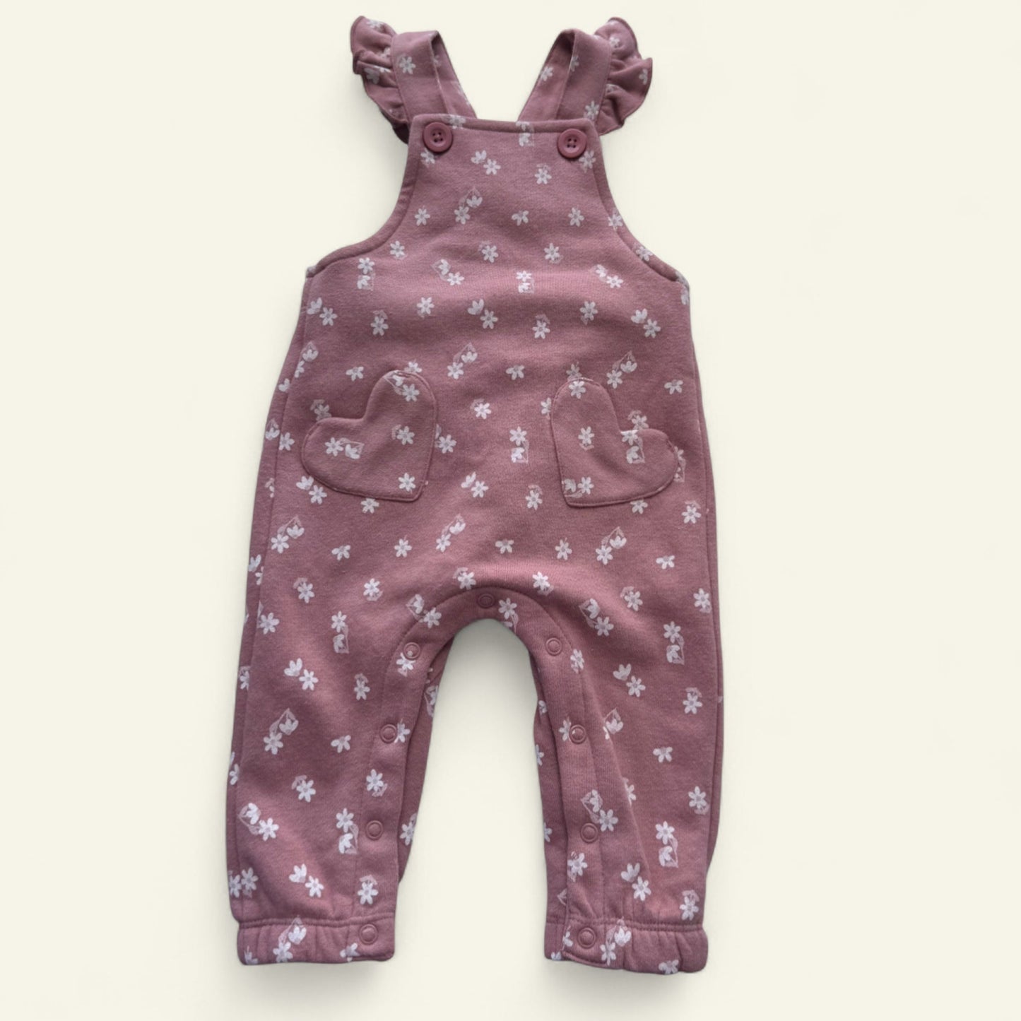 Baby Berry pink floral overalls sie 00