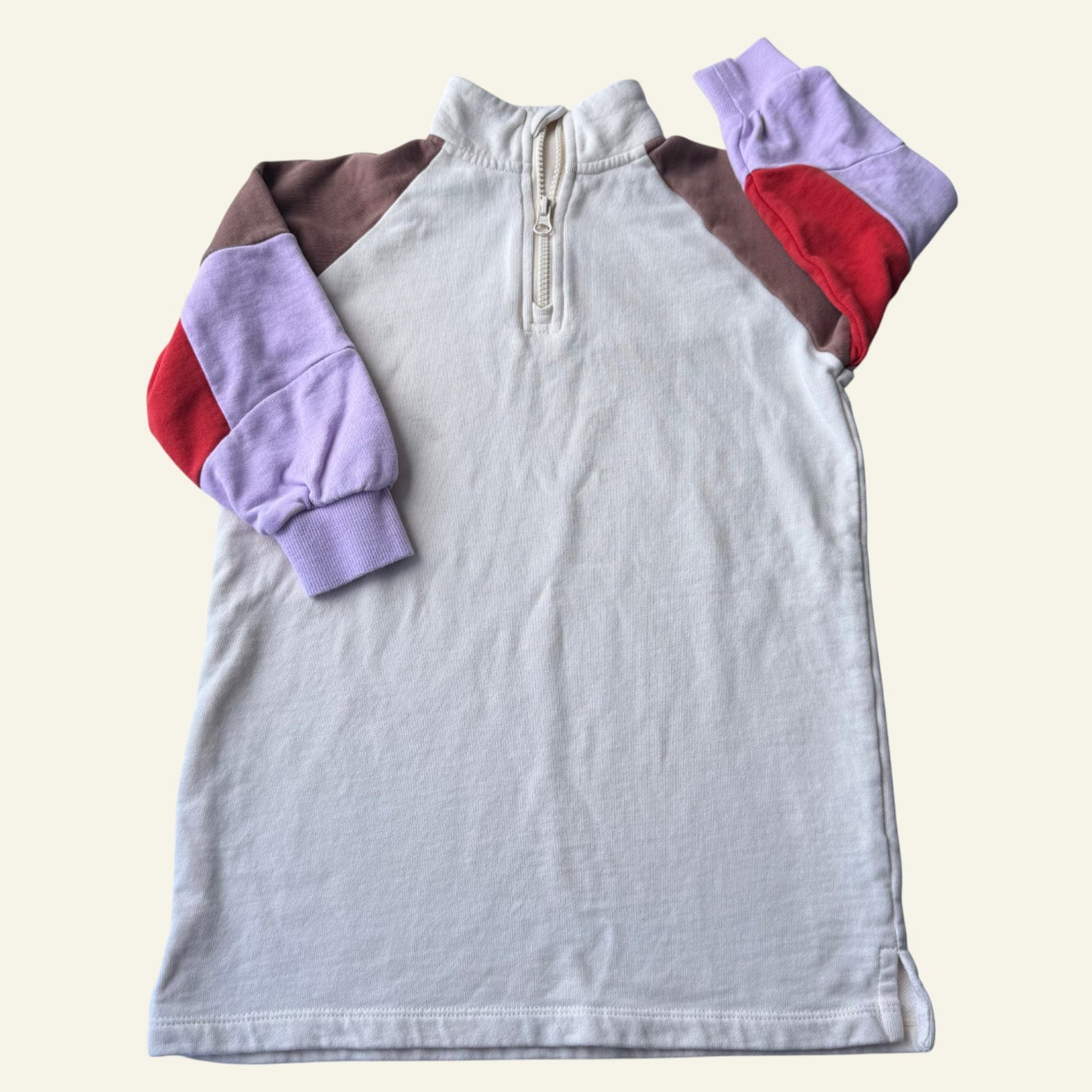 Seed colourblock zip jumper dress size 5 (Perfectly Imperfect)
