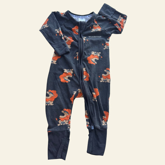 Bonds black lion wondersuit size 000