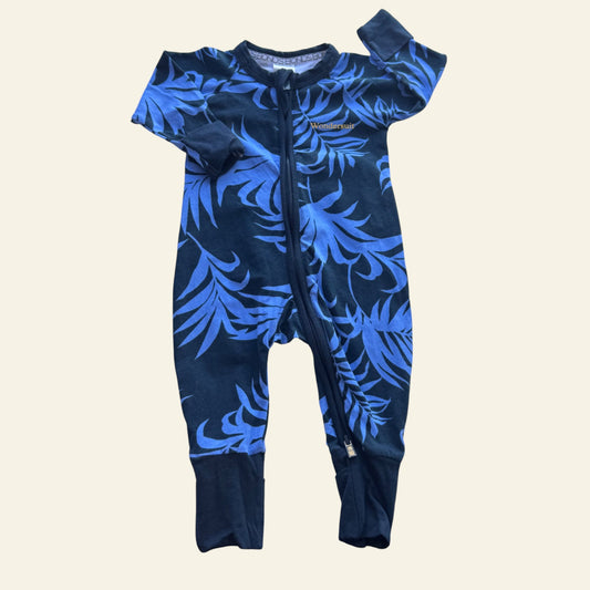 Bonds blue leaf wondersuit size 000