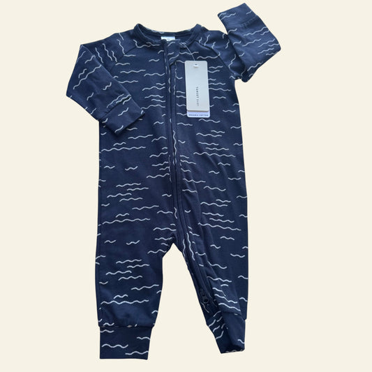 Target navy wave onesie size 00 (BNWT)