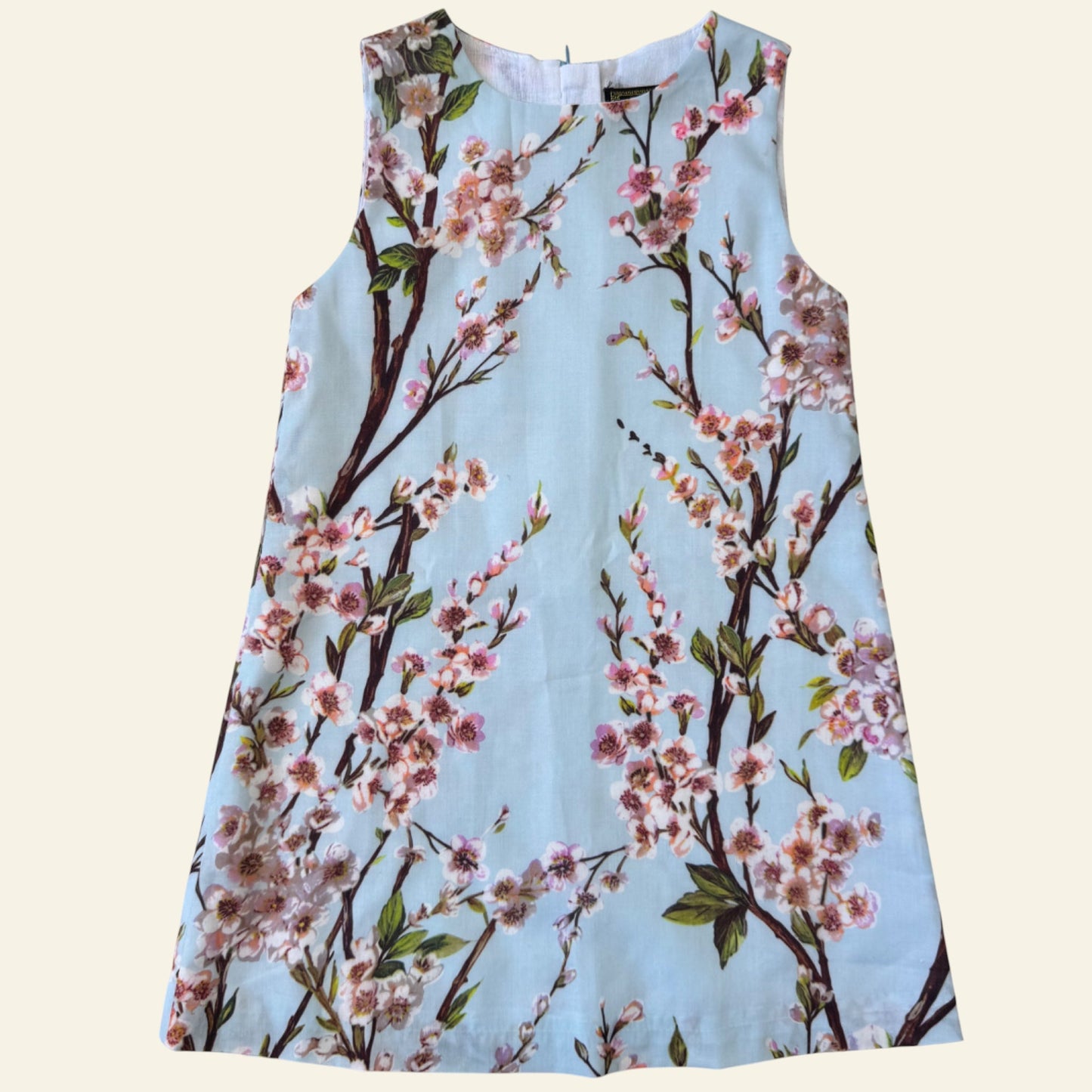 Blue cherry blossom shift dress size 6