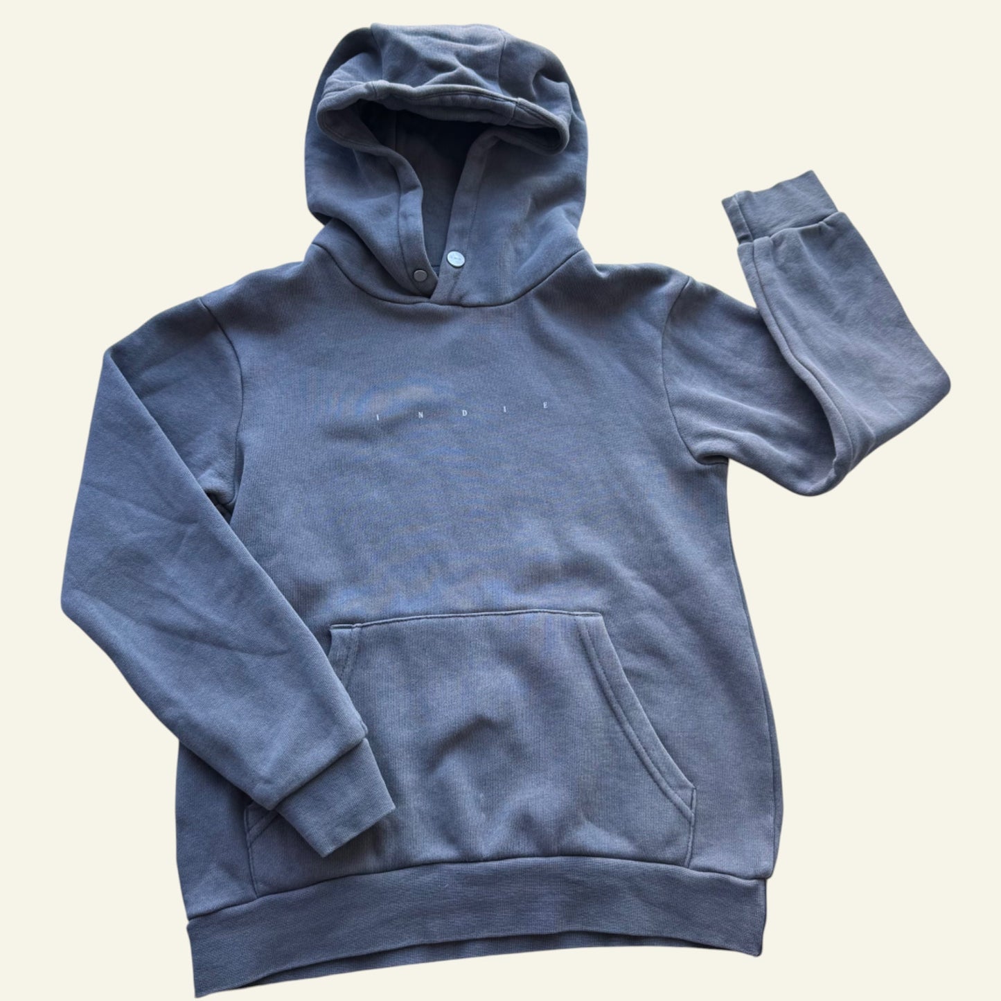 Industrie grey hooded jumper size 7