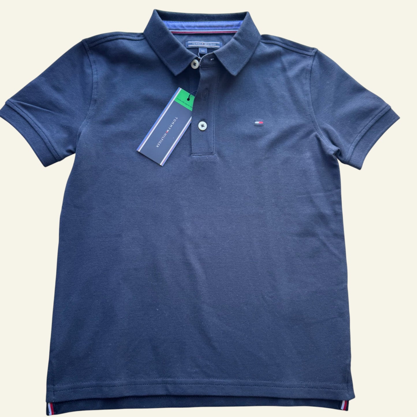 Tommy Hilfiger navy polo shirt size 7 (BNWT)