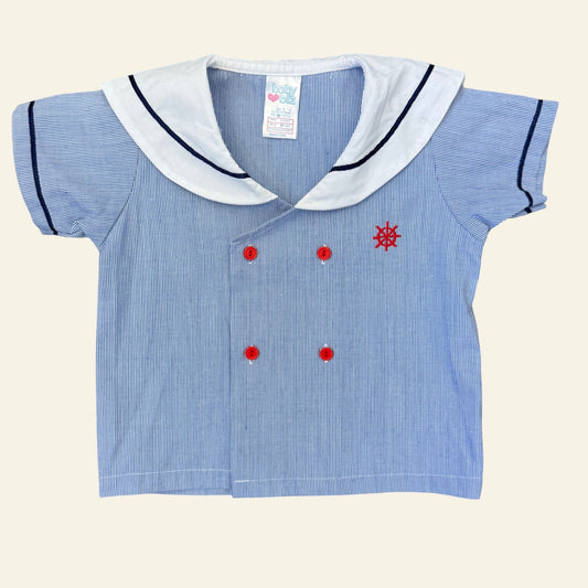 Vintage Baby Biz striped sailor shirt size 1