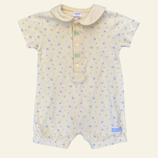 Vintage Target yellow butterfly and floral romper size 0