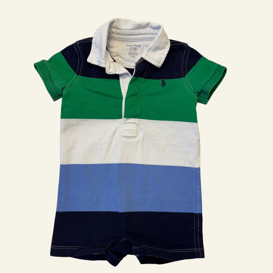 Ralph Lauren navy romper size 6m