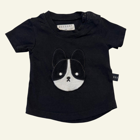 Hux black frenchie dog top size 000