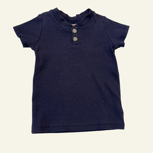 Seed navy rib top size 0