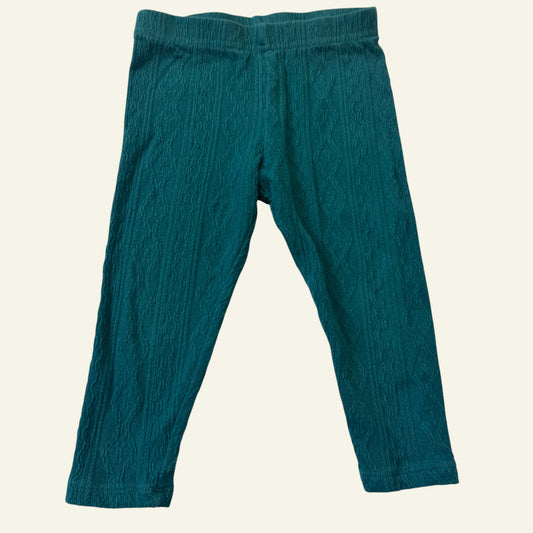 Mini Mango green leggings size 2