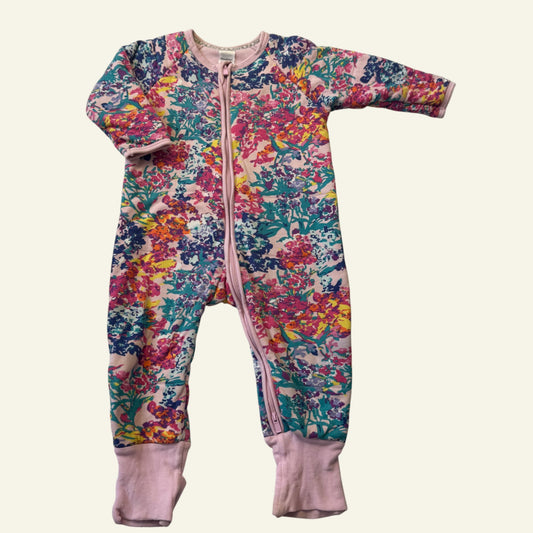 Bonds padded floral wonder suit size 1
