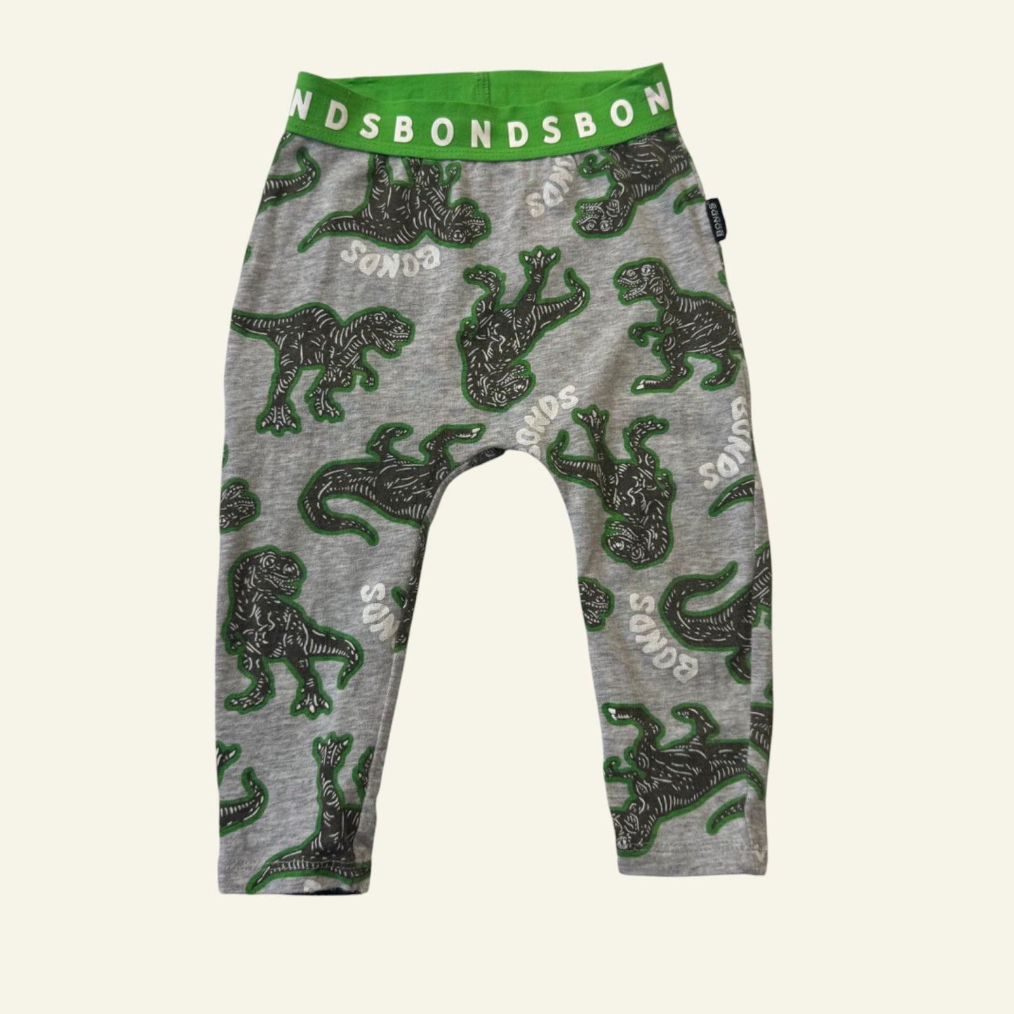 Bonds green Dino leggings size 0