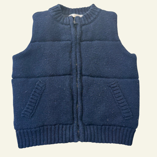 Target blue knit vest size 0