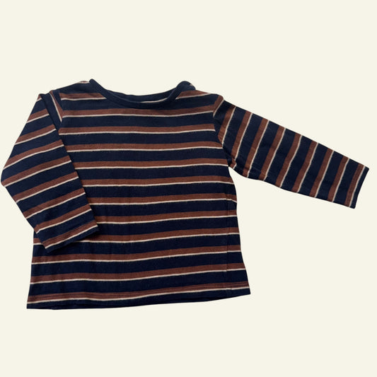 Target blue and brown stripe top size 0