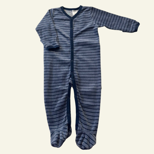 Bilbi blue stripe sleep suit size 00