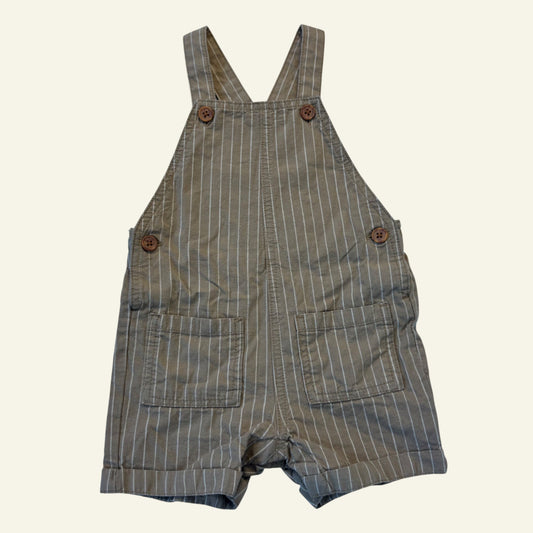 Target brown stripe overalls size 12-18 months
