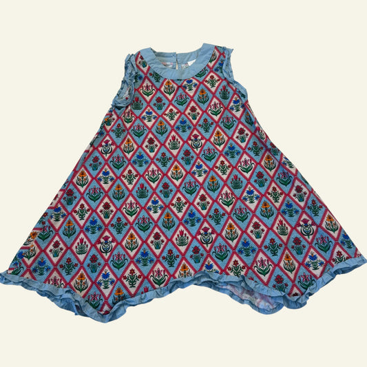 Blue floral dress approx size 3