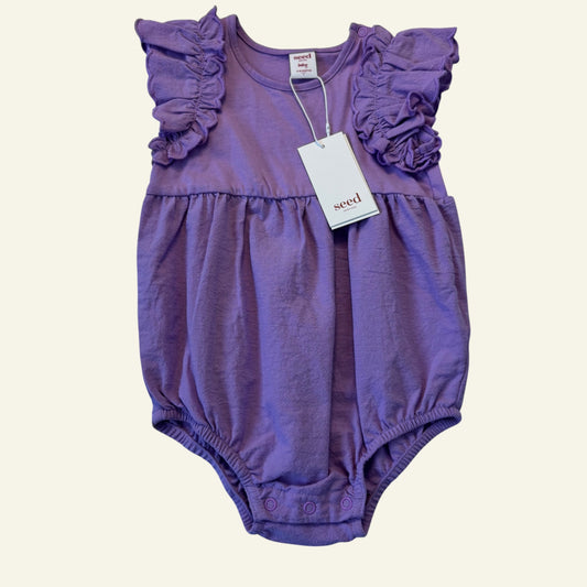 Seed lilac frill romper size 1 (BNWT)