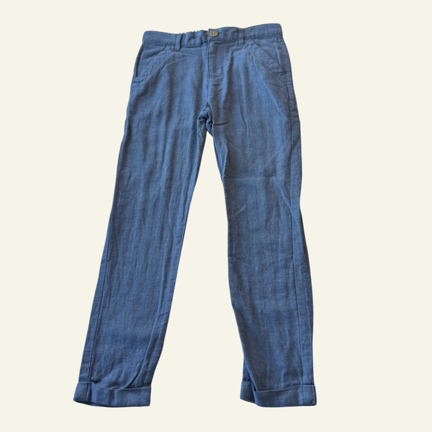 KID grey linen pants size 6