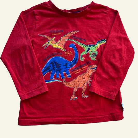 Ollies Place red dinosaur long sleeve size 4