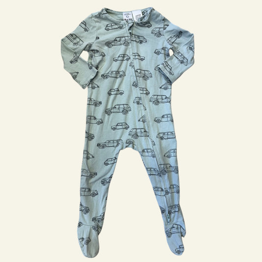 Cotton On Green car onesie size 0
