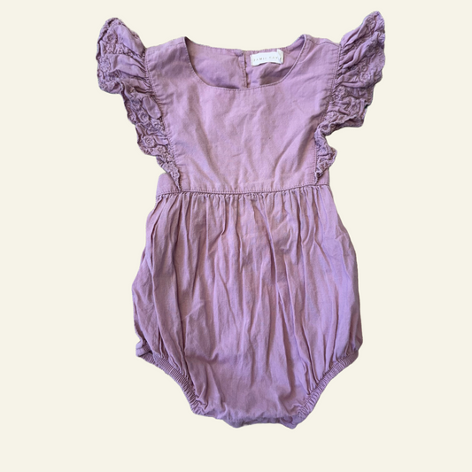 Jamie Kay pink frill romper size 0