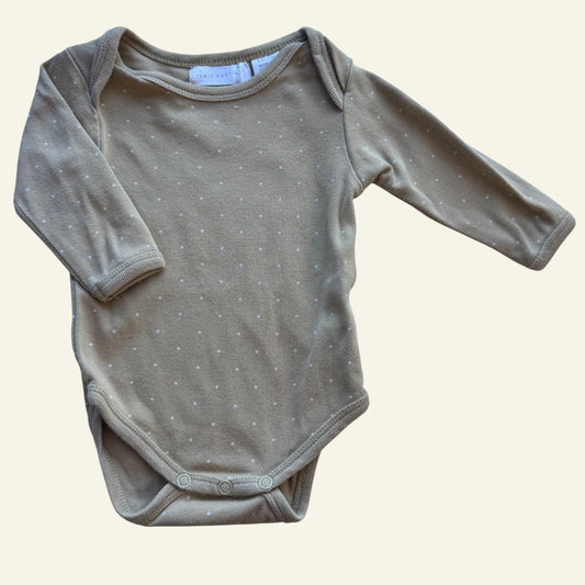 Jamie Kay beige spot bodysuit size 0-3m
