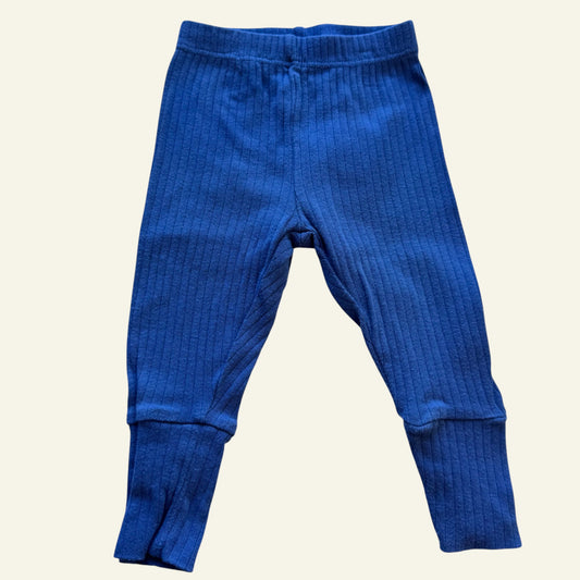 Sprout blue rib leggings size 000